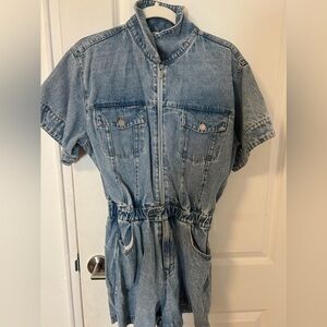 WeWoreWhat Denim Romper